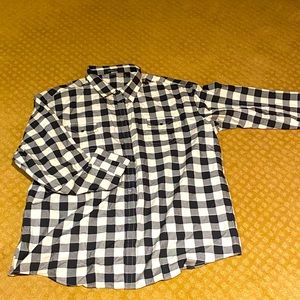 Sean John Buffalo plaid, button up shirt